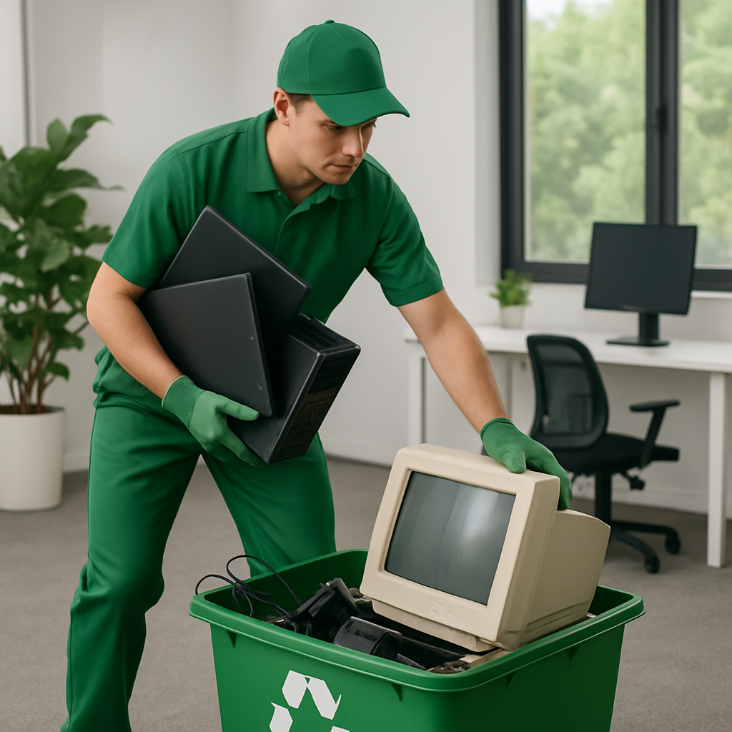 E-Waste Uncle team collecting electronic waste for recycling in Delhi NCR